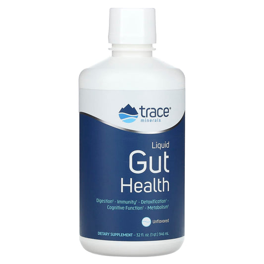 Trace Minerals ®-Liquid Gut Health-Unflavored-32 fl oz (946 ml)