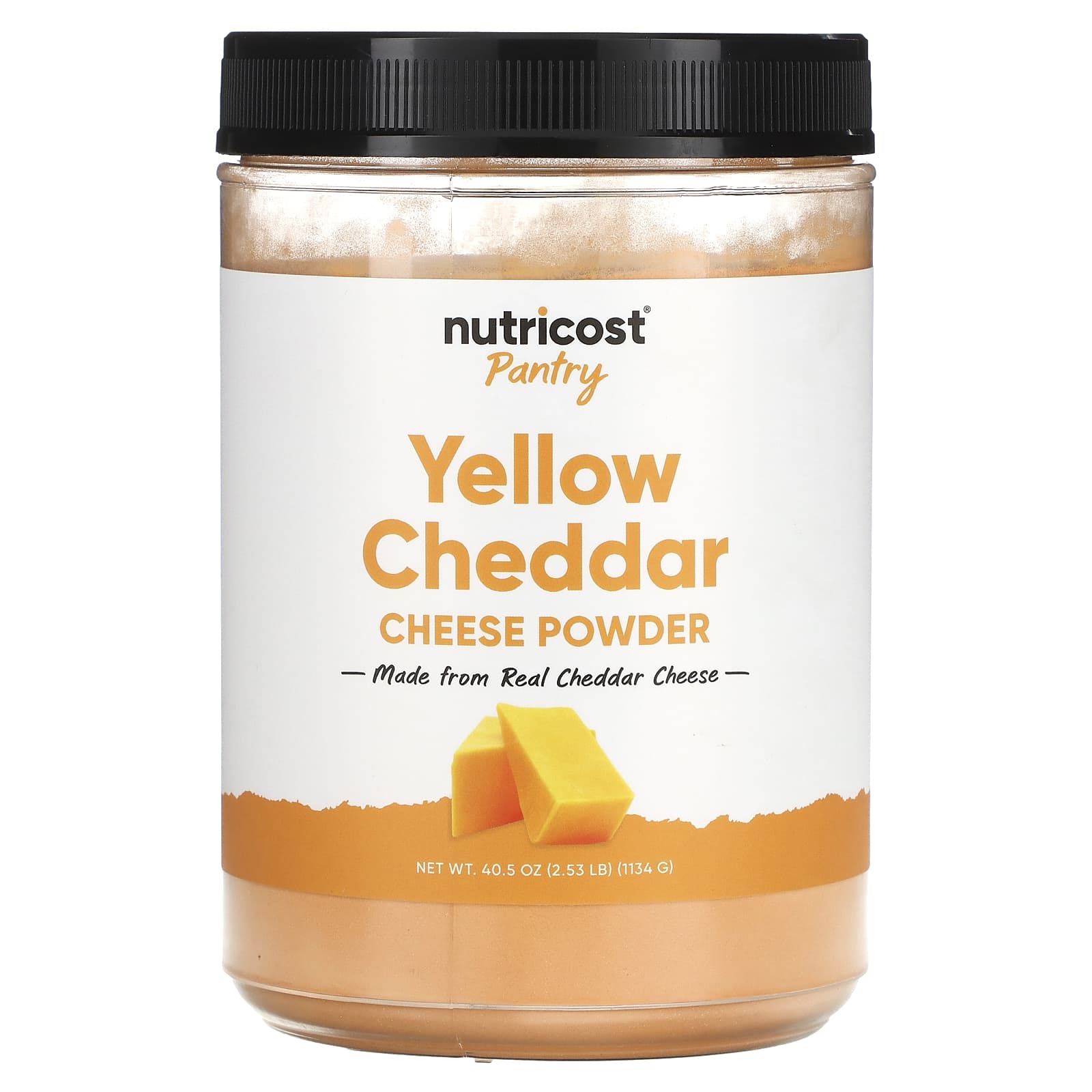 Nutricost-Pantry-Yellow Cheddar Cheese Powder-40.5 oz (1,134 g)