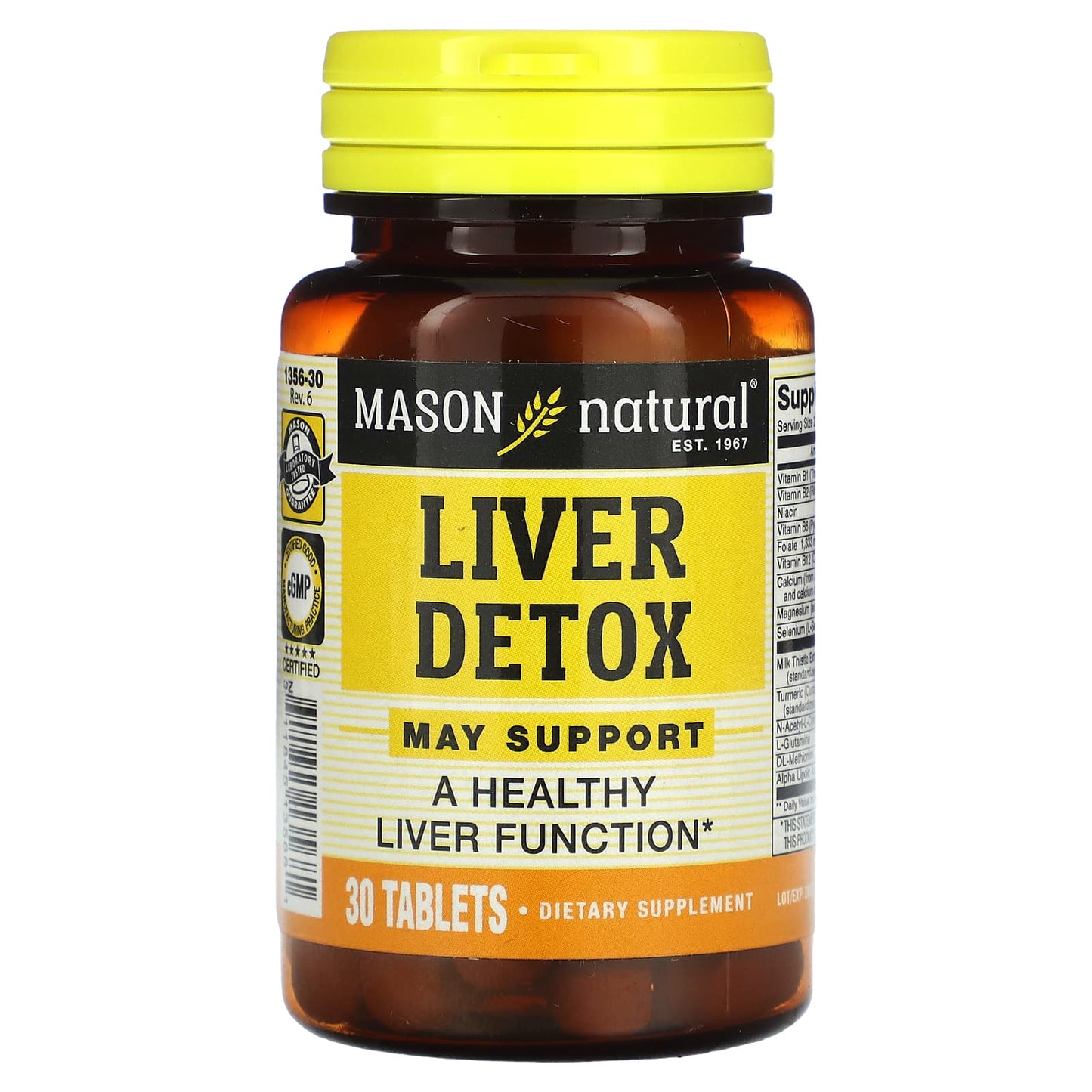 Mason Natural-Liver Detox-30 Tablets