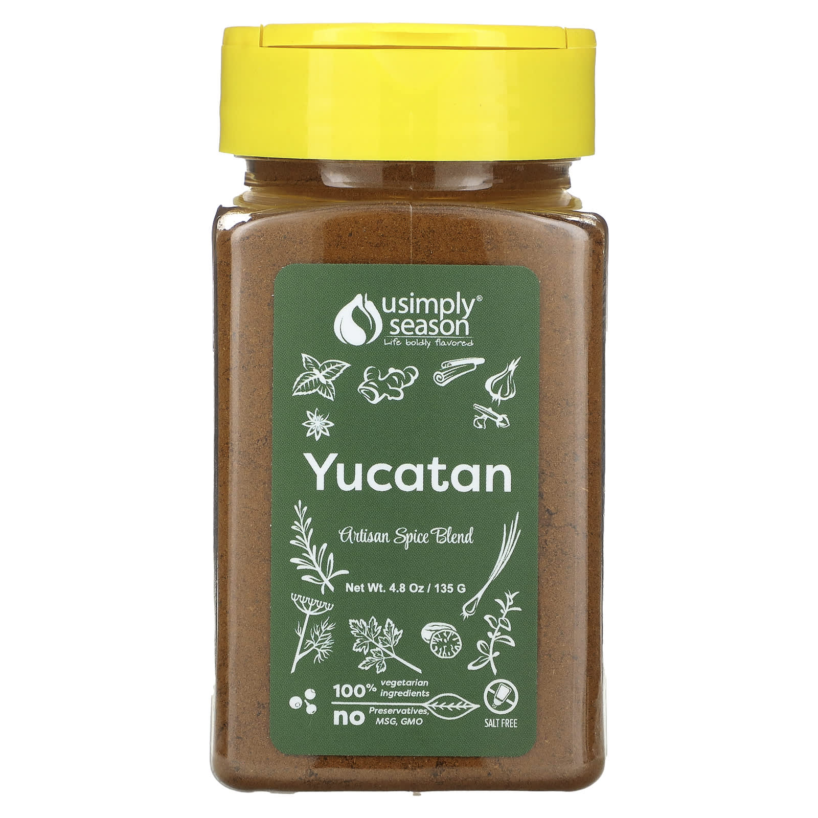 USimplySeason-Artisan Spice Blend-Yucatan-4.8 oz (135 g)