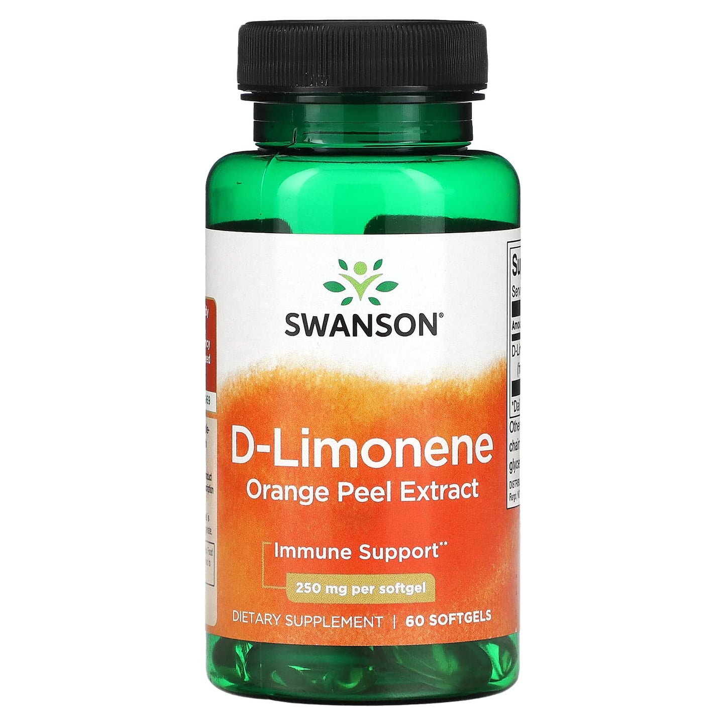 Swanson-D-Limonene-Orange Peel Extract -250 mg -60 Softgels