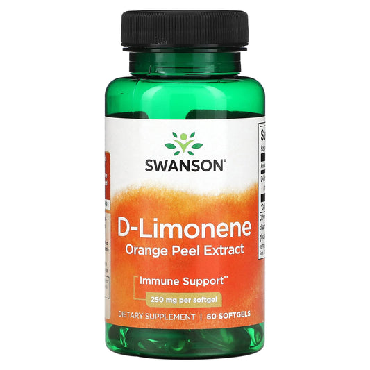 Swanson-D-Limonene-Orange Peel Extract -250 mg -60 Softgels