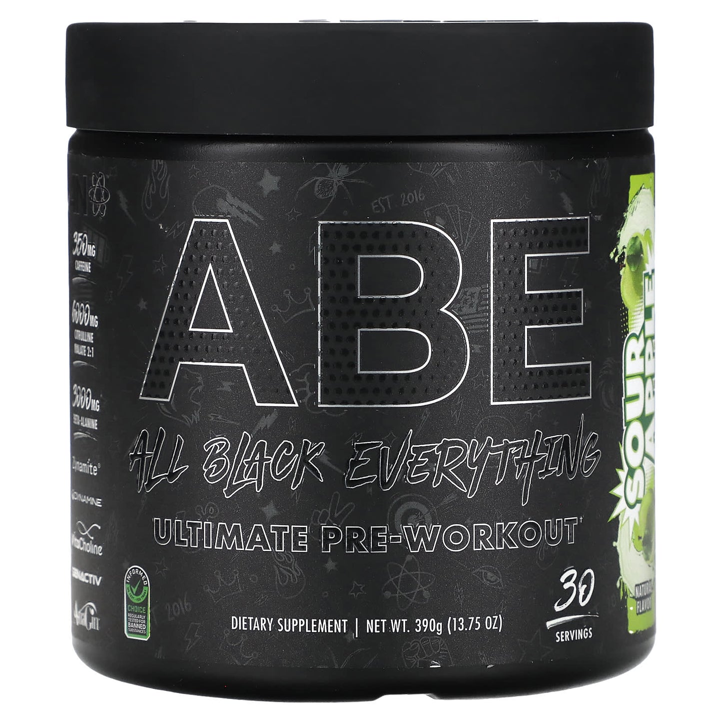 ABE-Ultimate Pre-Workout-Sour Apple-13.75 oz (390 g)