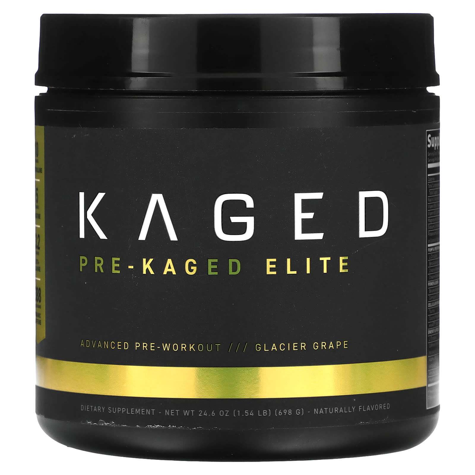 Kaged-PRE-KAGED Elite-Advanced Pre-Workout-Gracier Grape-1.54 lb (698 g)