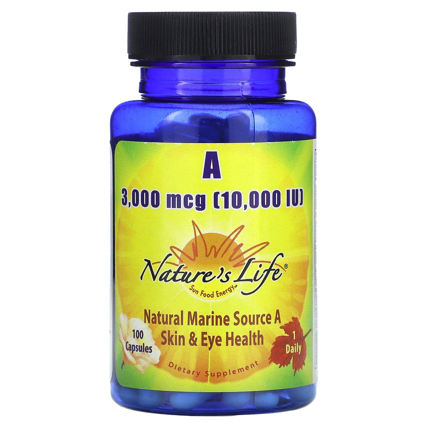 Nature's Life-Vitamin A-3,000 mcg (10,000 IU)-100 Capsules