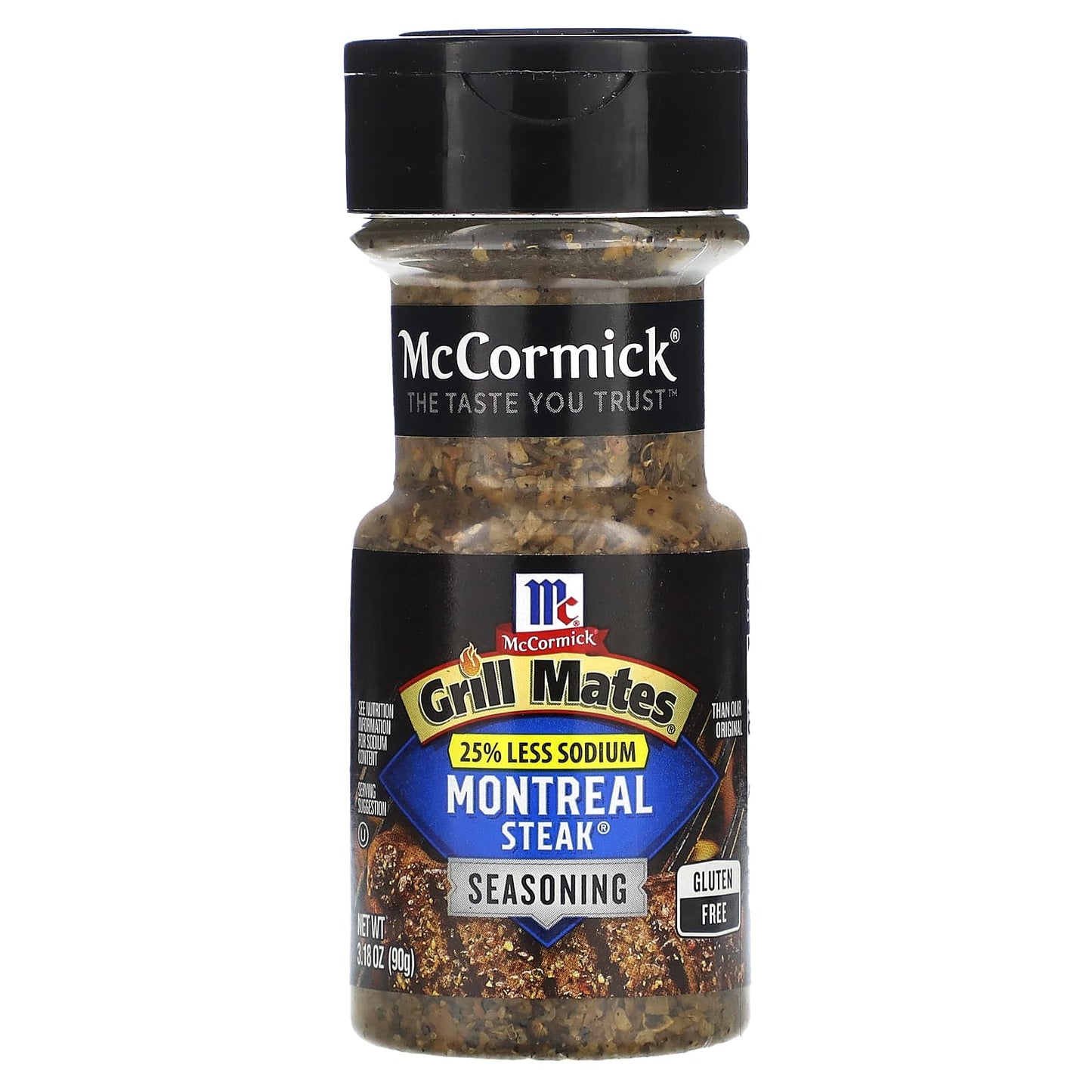 McCormick Grill Mates-Montreal Steak Seasoning-25% Less Sodium-3.18 oz (90 g)