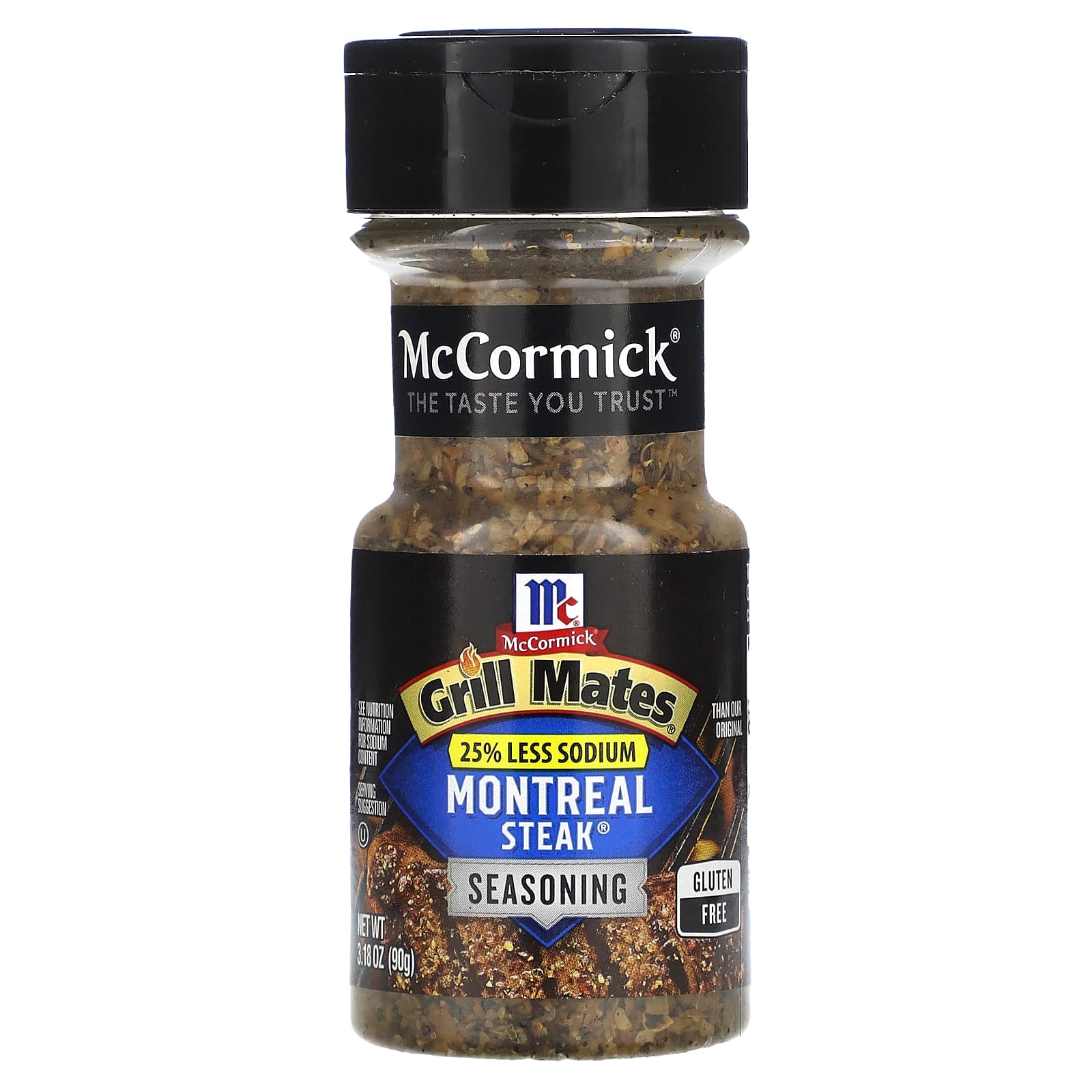 McCormick Grill Mates-Montreal Steak Seasoning-25% Less Sodium-3.18 oz (90 g)