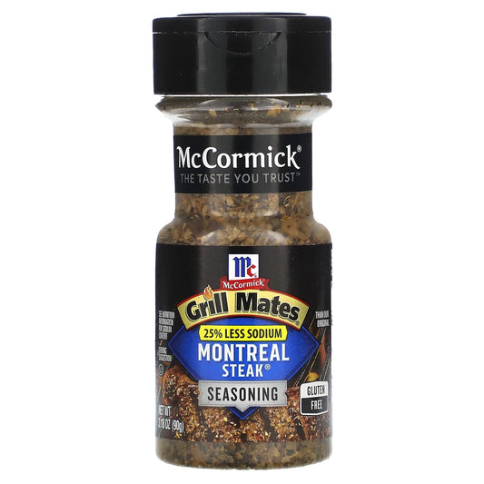 McCormick Grill Mates-Montreal Steak Seasoning-25% Less Sodium-3.18 oz (90 g)