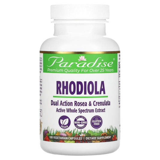 Paradise Herbs-Rhodiola -180 Vegetarian Capsules