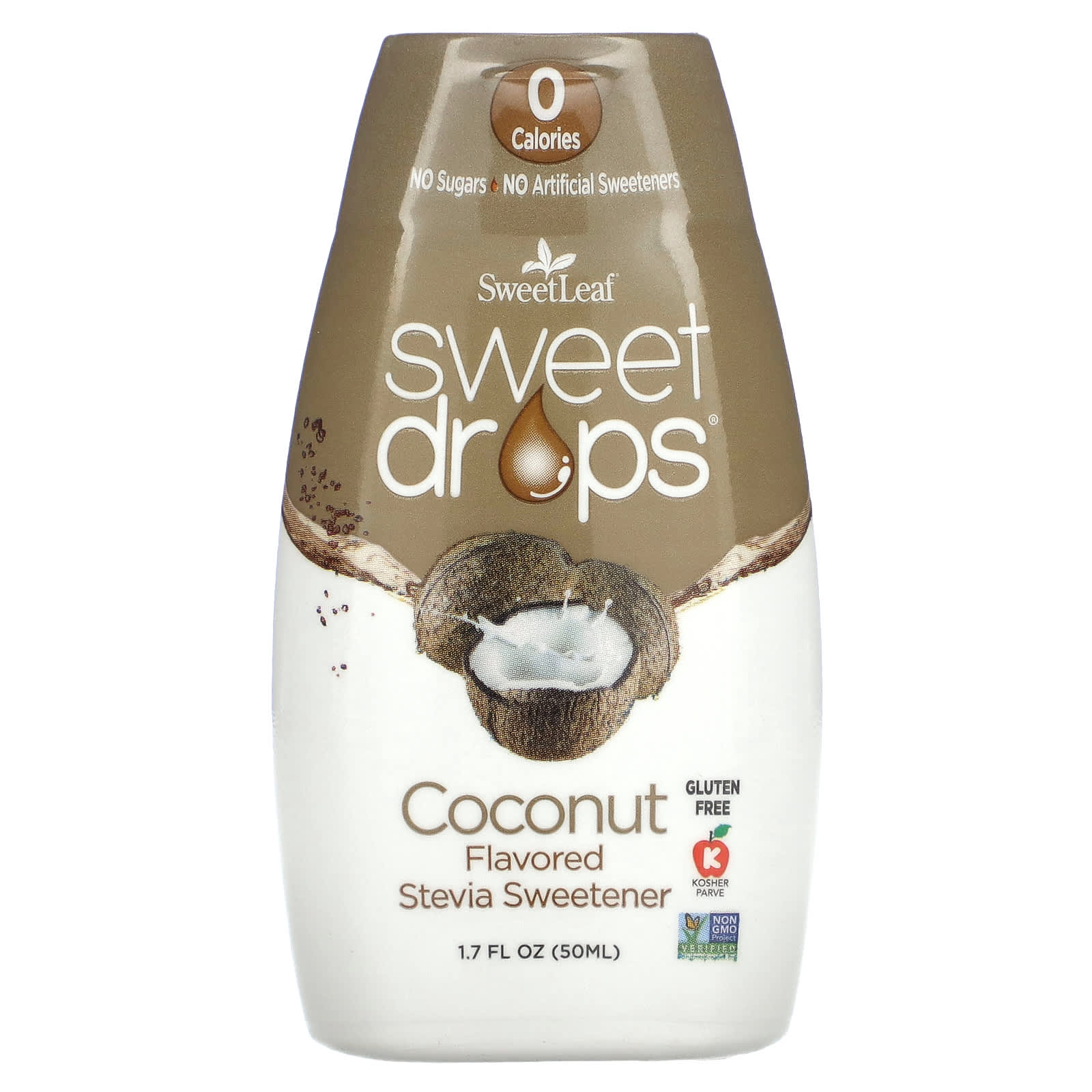 Wisdom Natural-SweetLeaf-Sweet Drops-Coconut-1.7 fl oz (50 ml)