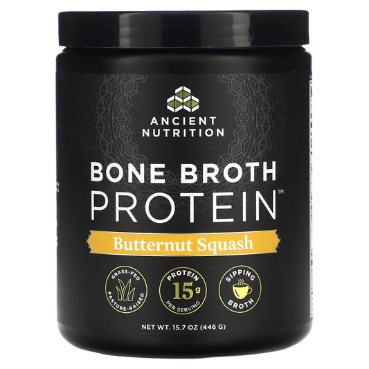 Ancient Nutrition-Bone Broth Protein-Butternut Squash-15.7 oz (446 g)