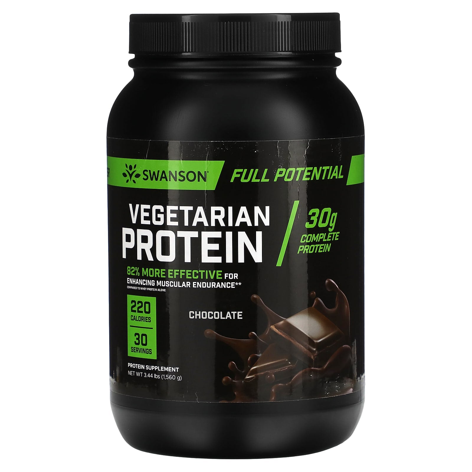 Swanson-Vegetarian Protein-Chocolate-3.44 lbs (1,560 g)