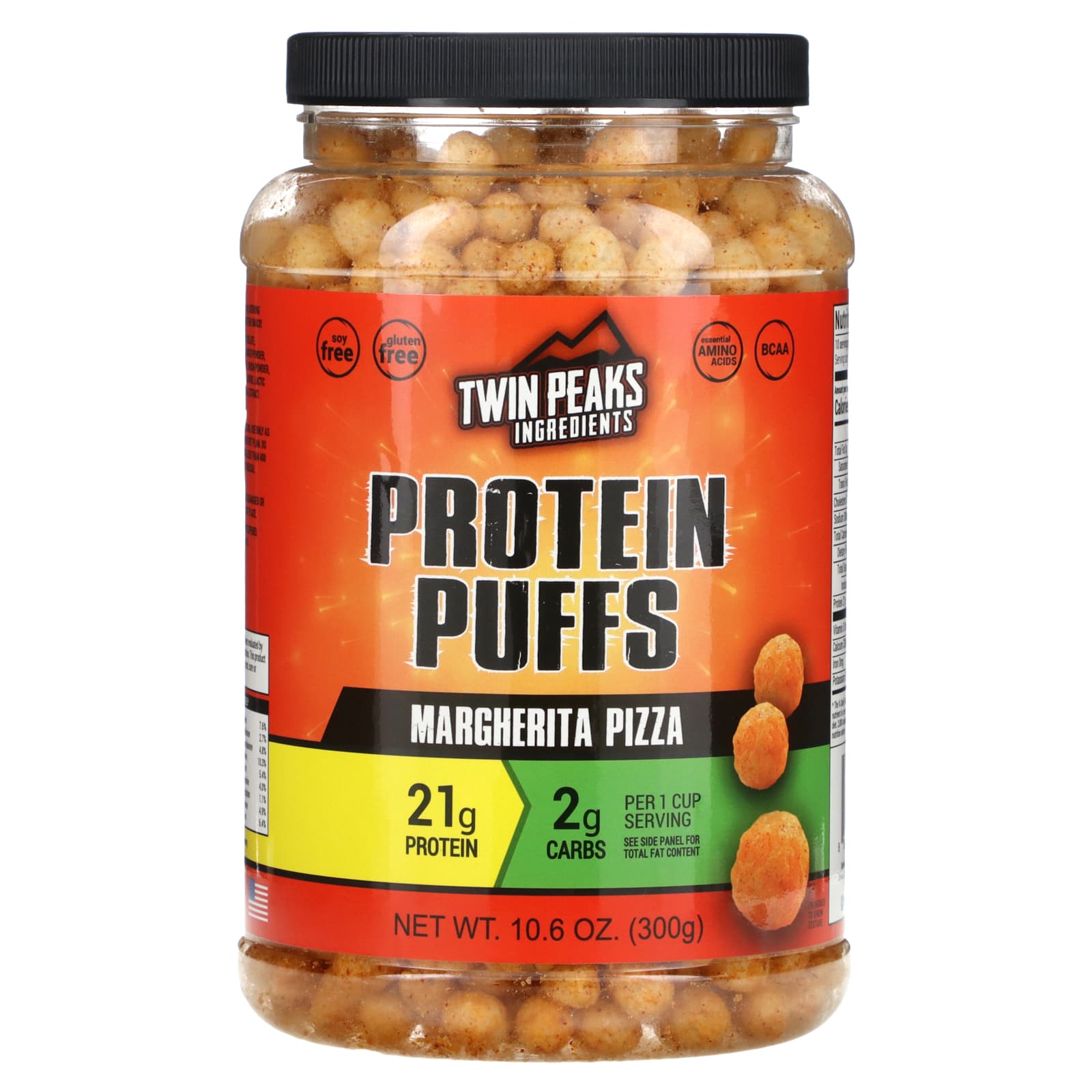 Twin Peaks-Protein Puffs-Margherita Pizza-10.6 oz (300 g)