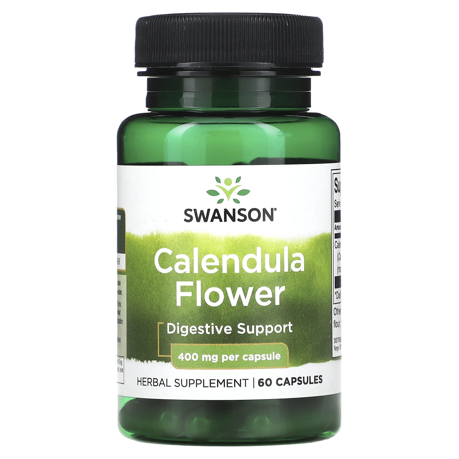 Swanson-Calendula Flower-400 mg-60 Capsules