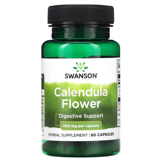 Swanson-Calendula Flower-400 mg-60 Capsules