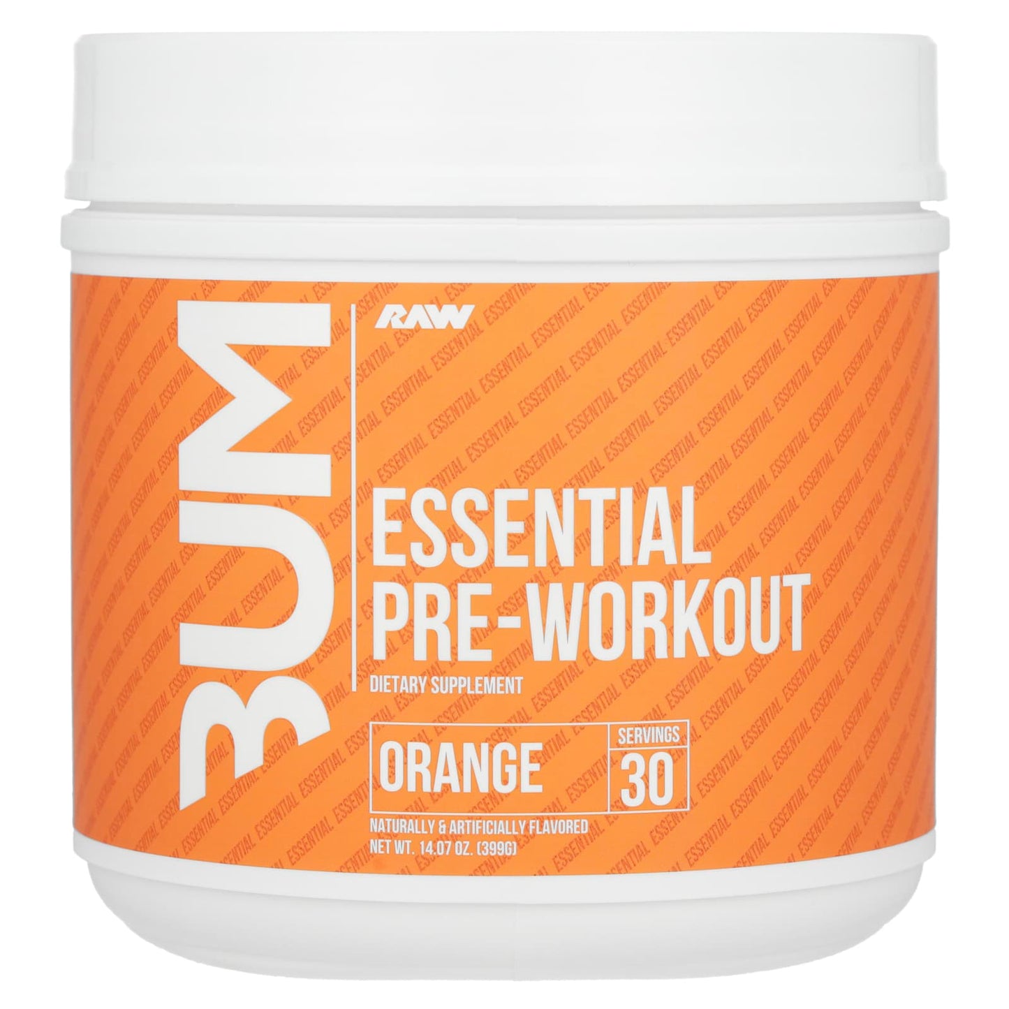 Raw Nutrition-Bum-Essential Pre-Workout-Orange-14.07 oz (399 g)