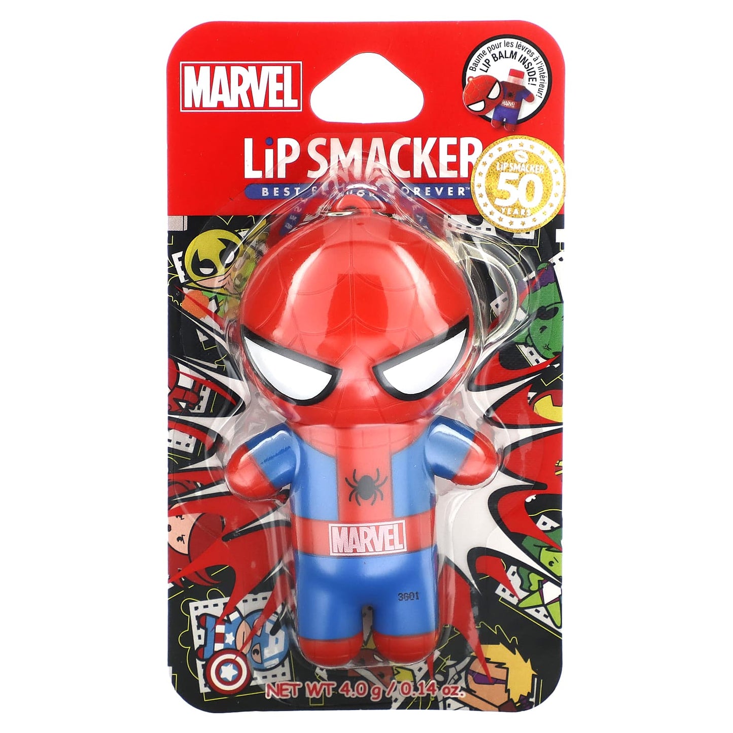 Lip Smacker, Marvel, Lip Balm, Spiderman, Amazing Pomegranate, 0.14 oz (4 g)