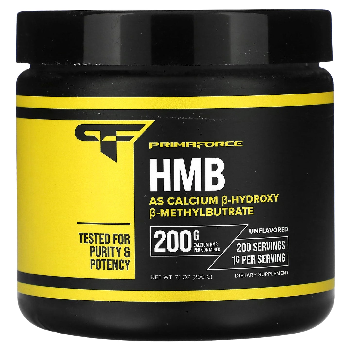 Primaforce-HMB-Calcium ?-Hydroxy ?-Methylbutyrate-Unflavored-7.1 oz (200 g)