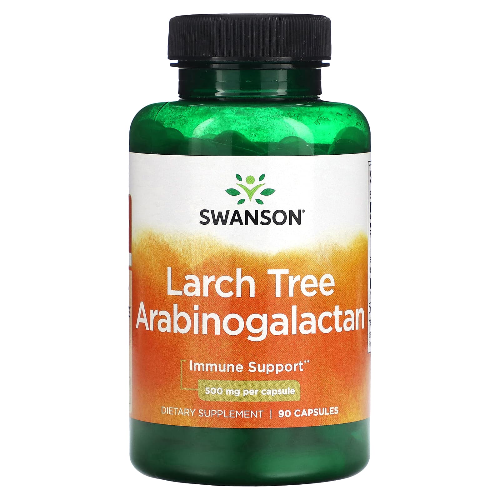 Swanson-Larch Tree Arabinogalactan-500 mg-90 Capsules