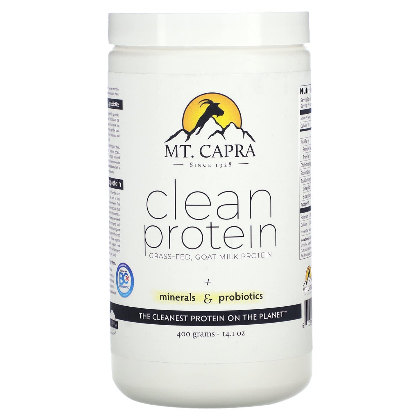 Mt. Capra-Clean Protein + Minerals & Probiotics-14.1 oz (400 g)