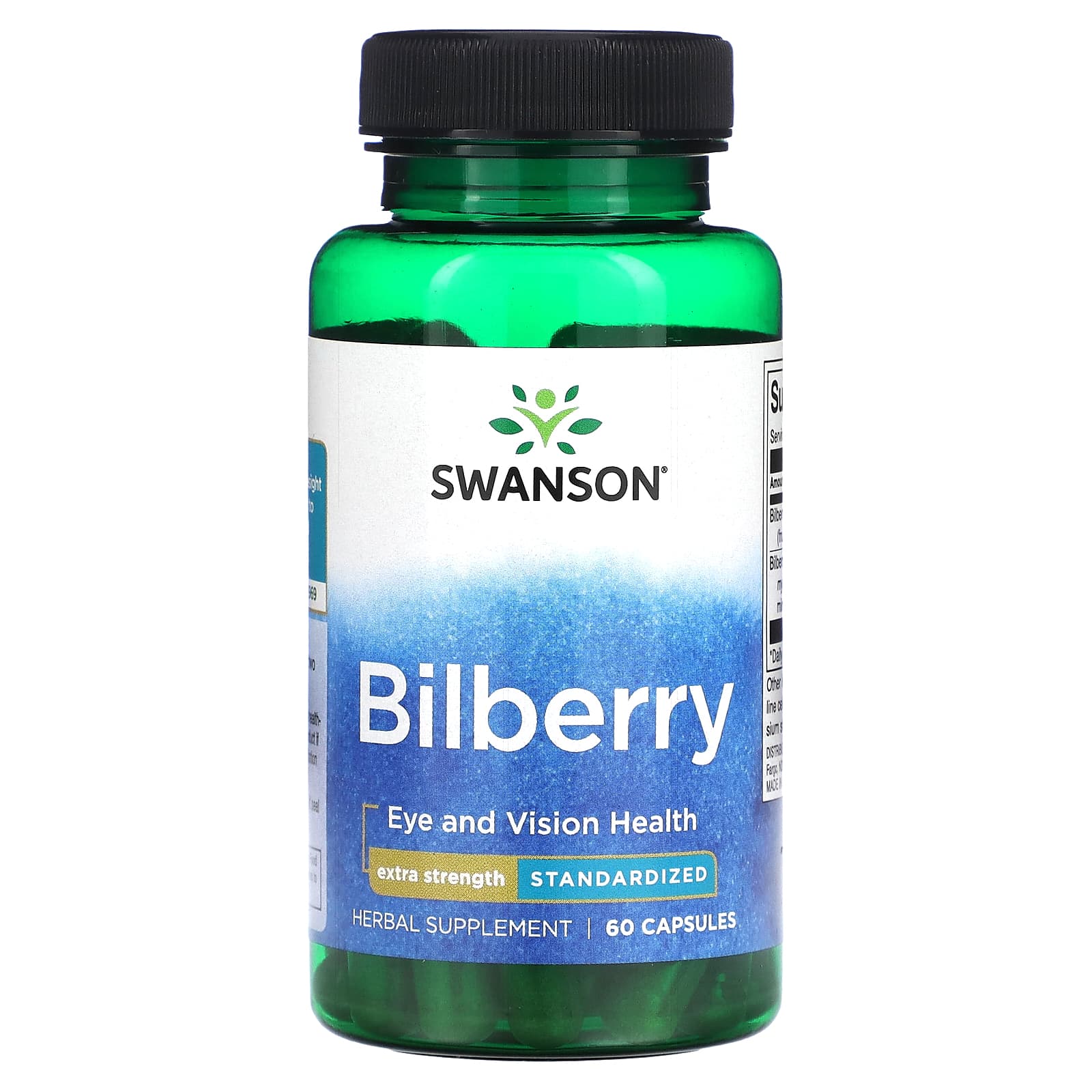 Swanson-Bilberry-Extra Strength-60 Capsules