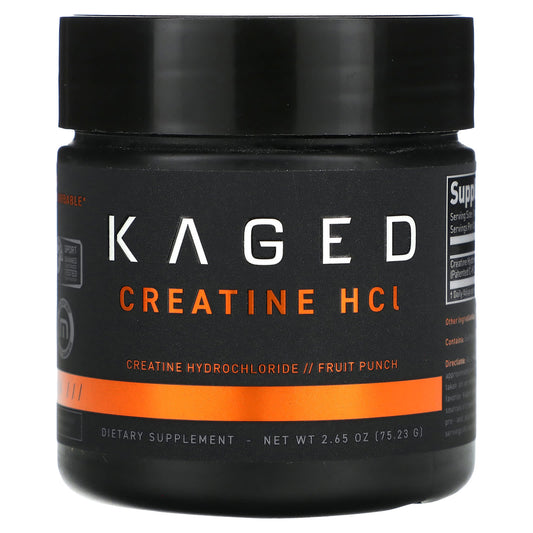 Kaged-Creatine HCl-Fruit Punch-2.65 oz (75.23 g)