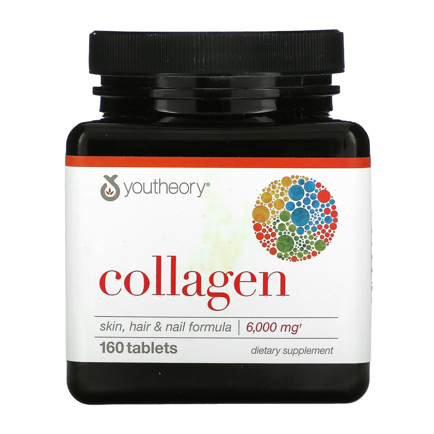 Youtheory-Collagen-6,000 mg-160 Tablets (1,000 mg per Tablet)