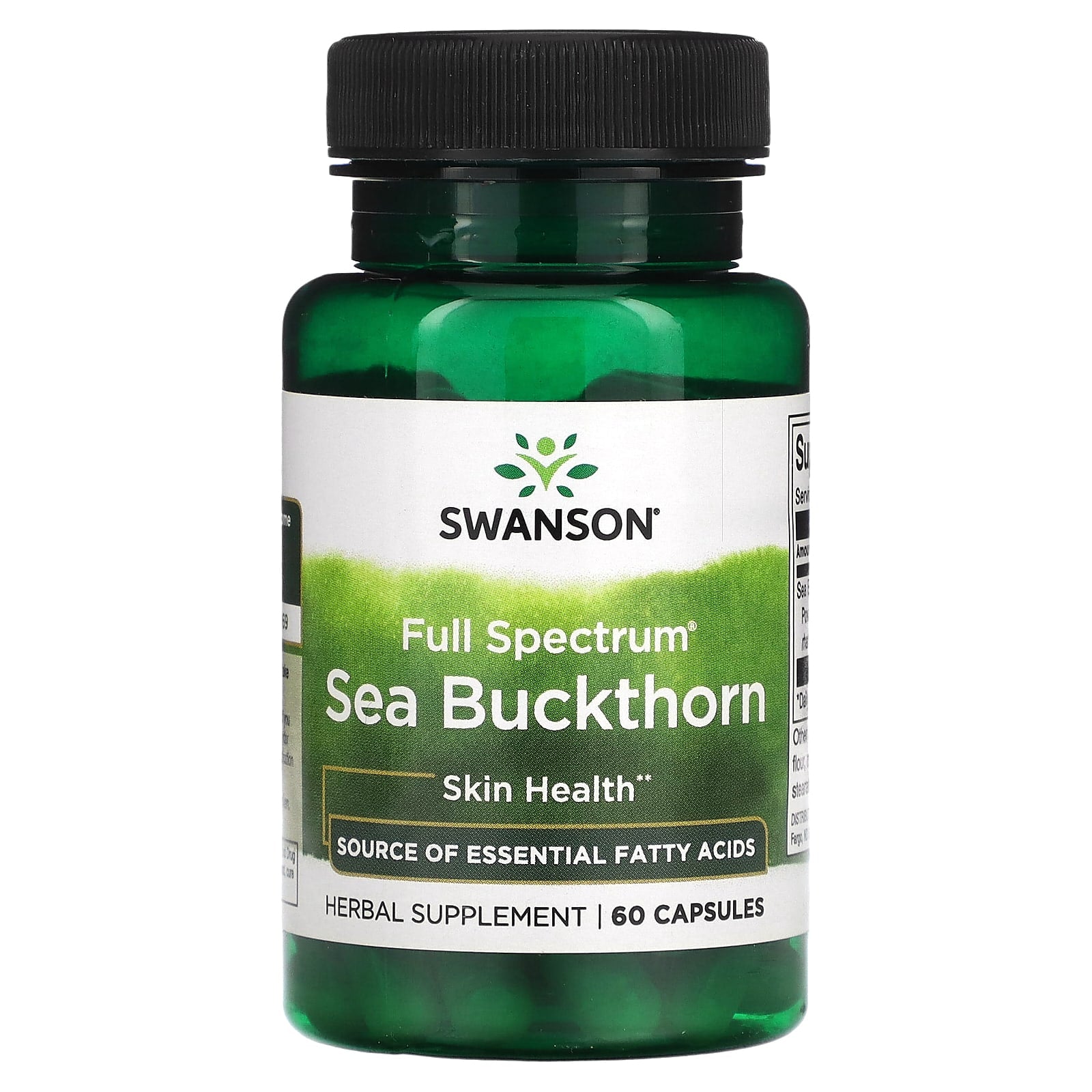 Swanson-Full Spectrum Sea Buckthorn-60 Capsules