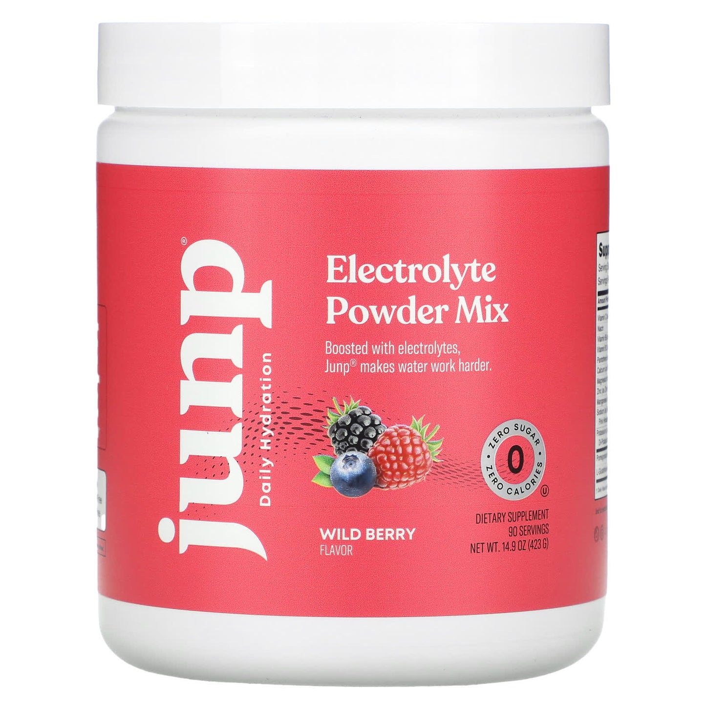 JUNP Hydration-Electrolyte Powder Mix-Wild Berry-14.9 oz (423 g)