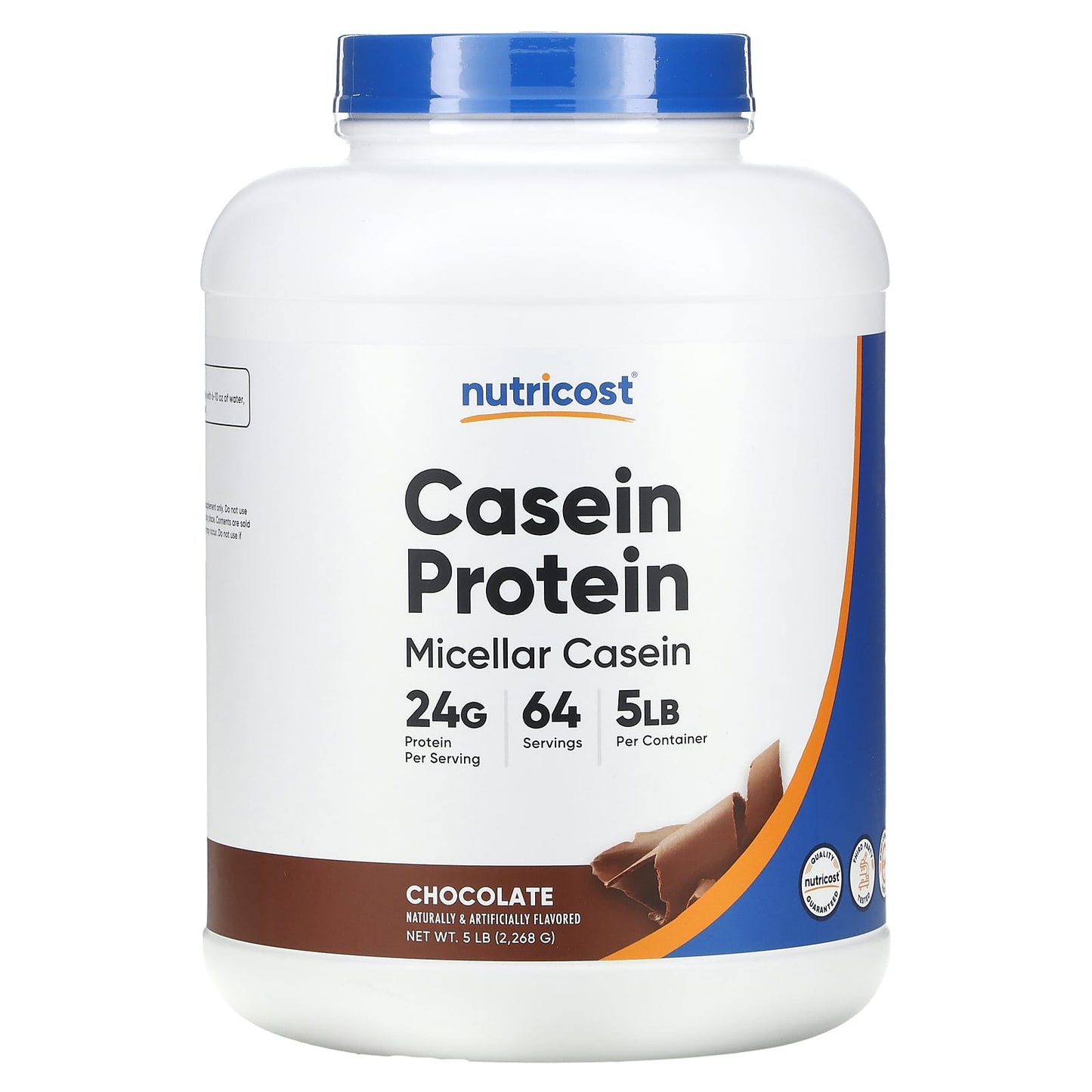 Nutricost-Casein Protein-Chocolate-5 lb (2,268 g)