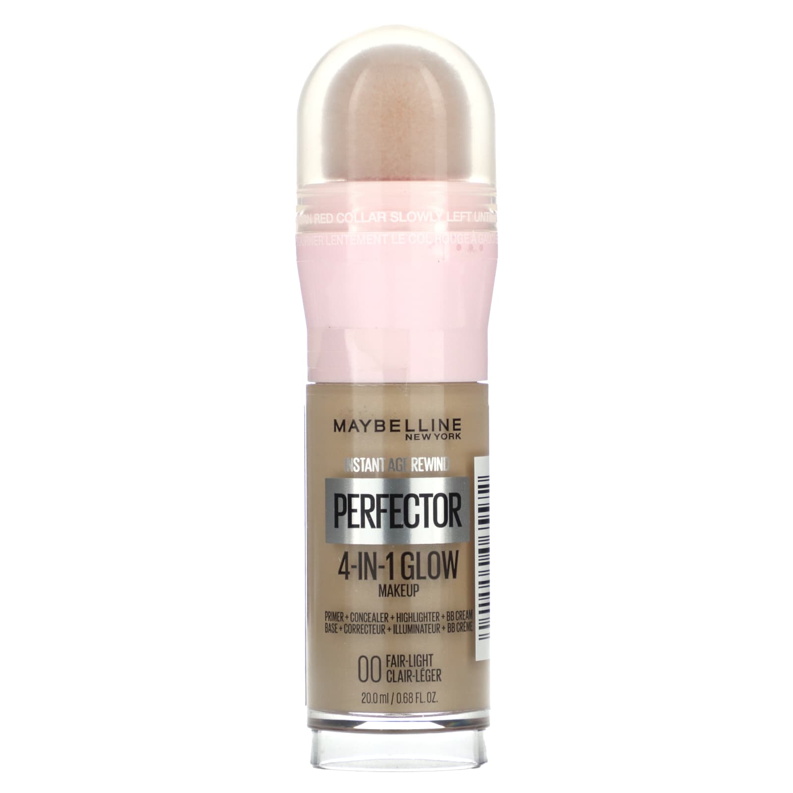 Maybelline-Instant Age Rewind-Perfector 4-in-1 Glow Makeup-00 Fair-Light-0.68 fl oz (20 ml)