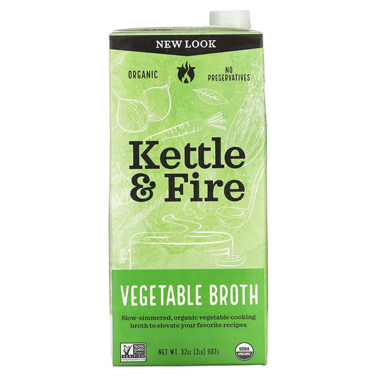 Kettle & Fire-Vegetable Broth-32 oz (907 g)