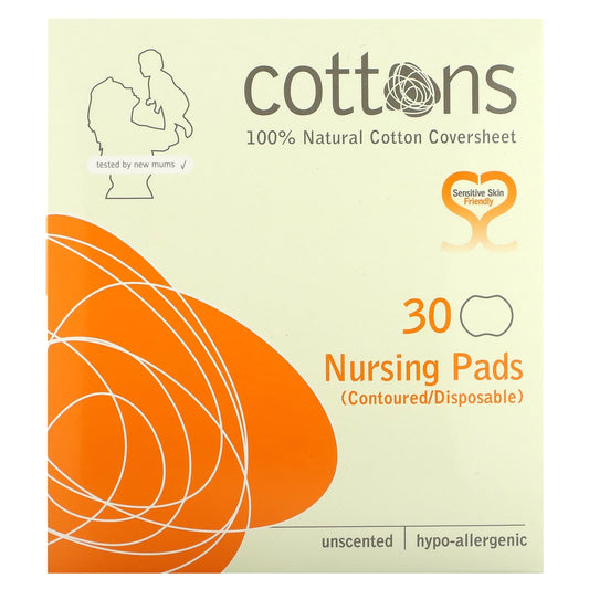 Cottons-Nursing Pads-Unscented-30 Pads