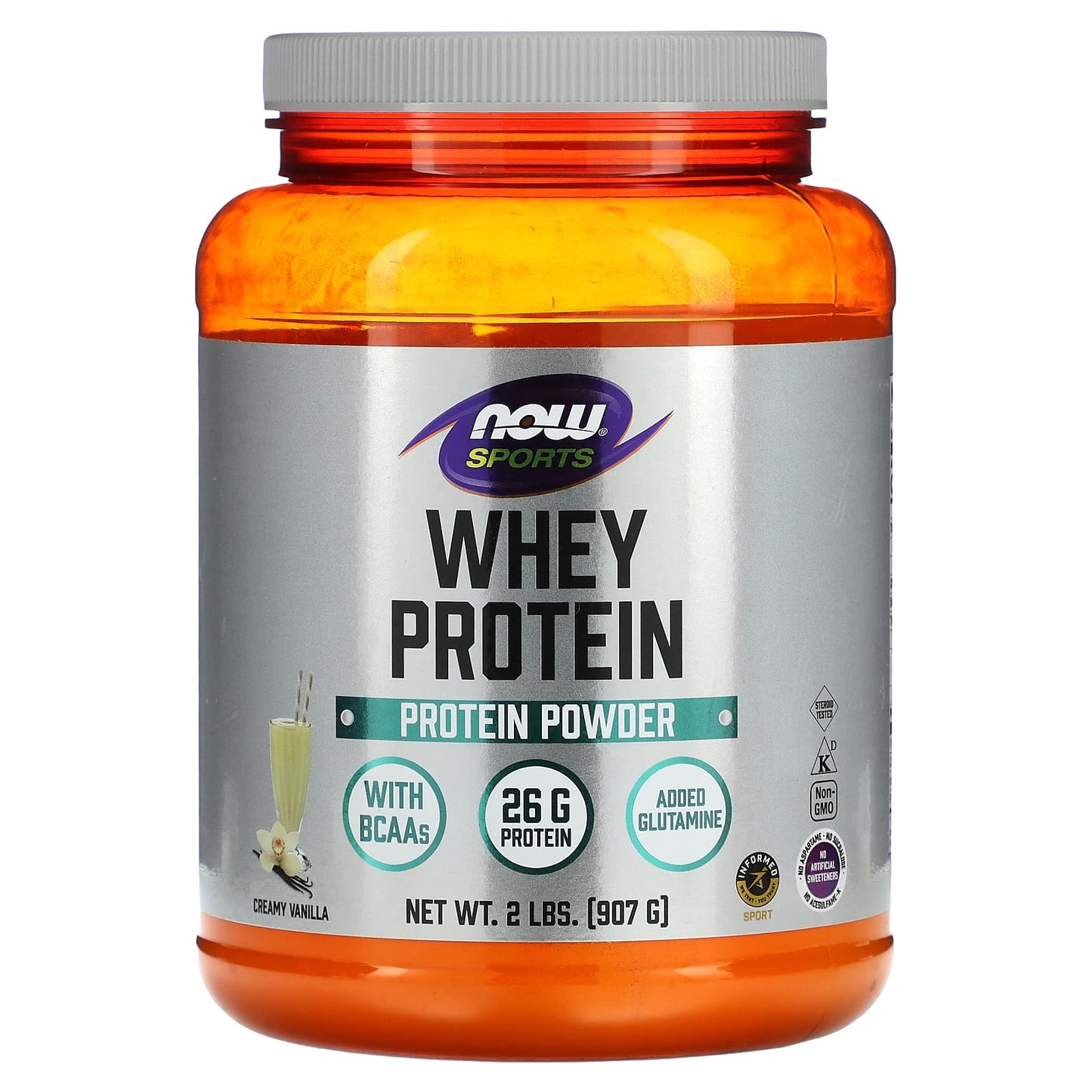 NOW Foods-Whey Protein Powder-Creamy Vanilla-2 lbs (907 g)