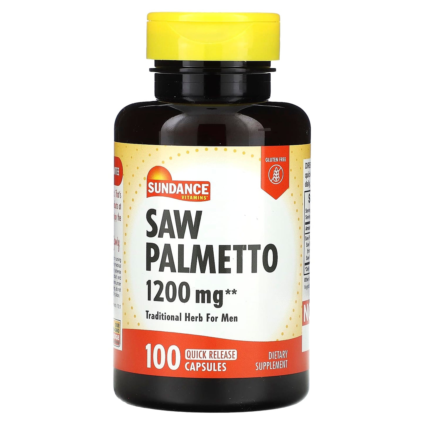 Sundance Vitamins-Saw Palmetto-1,200 mg-100 Quick Release Capsules