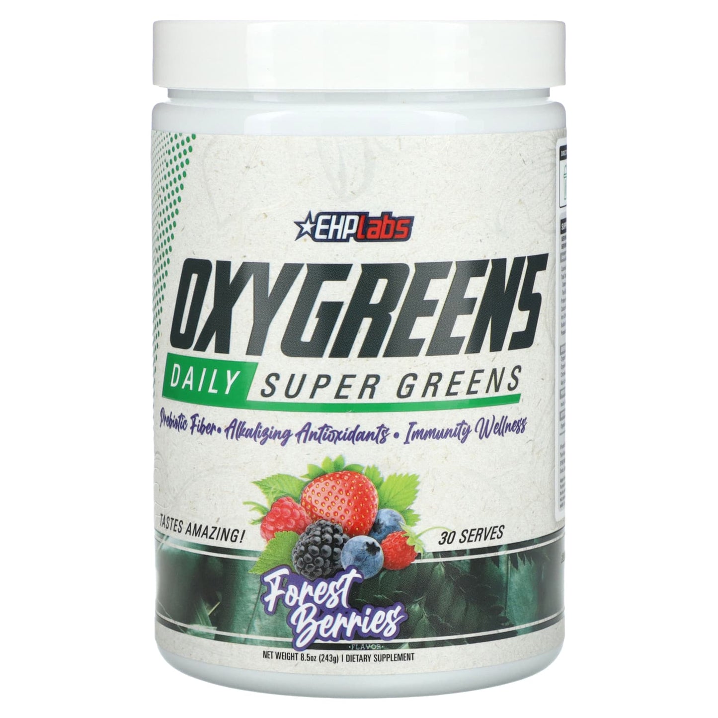 EHPlabs-OxyGreens-Daily Super Greens-Forest Berries-8.5 oz (243 g)