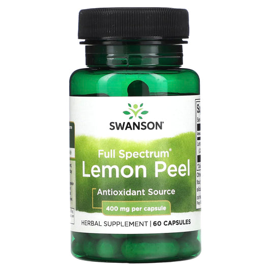 Swanson-Full Spectrum Lemon Peel-400 mg-60  Capsules