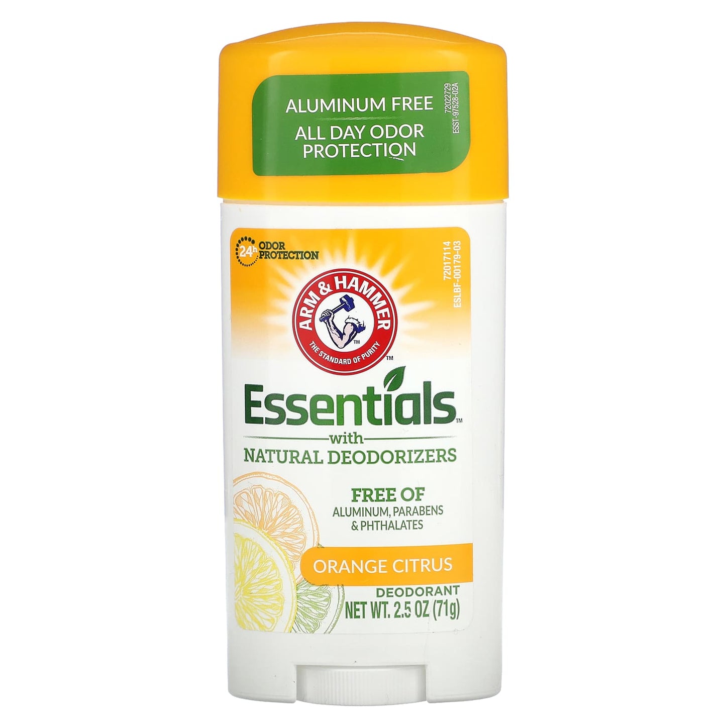 Arm & Hammer-Essentials with Natural Deodorizers-Deodorant-Orange Citrus-2.5 oz (71 g)