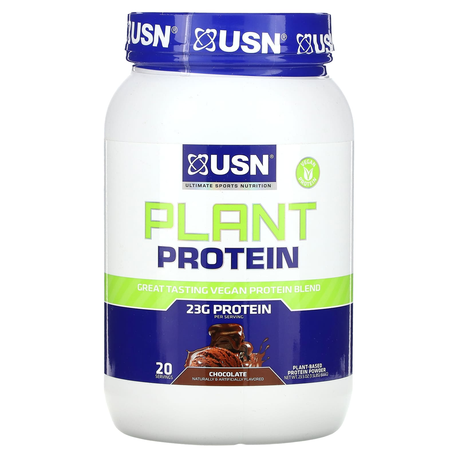 USN-Plant Protein-Chocolate-1.5 lbs (666 g)