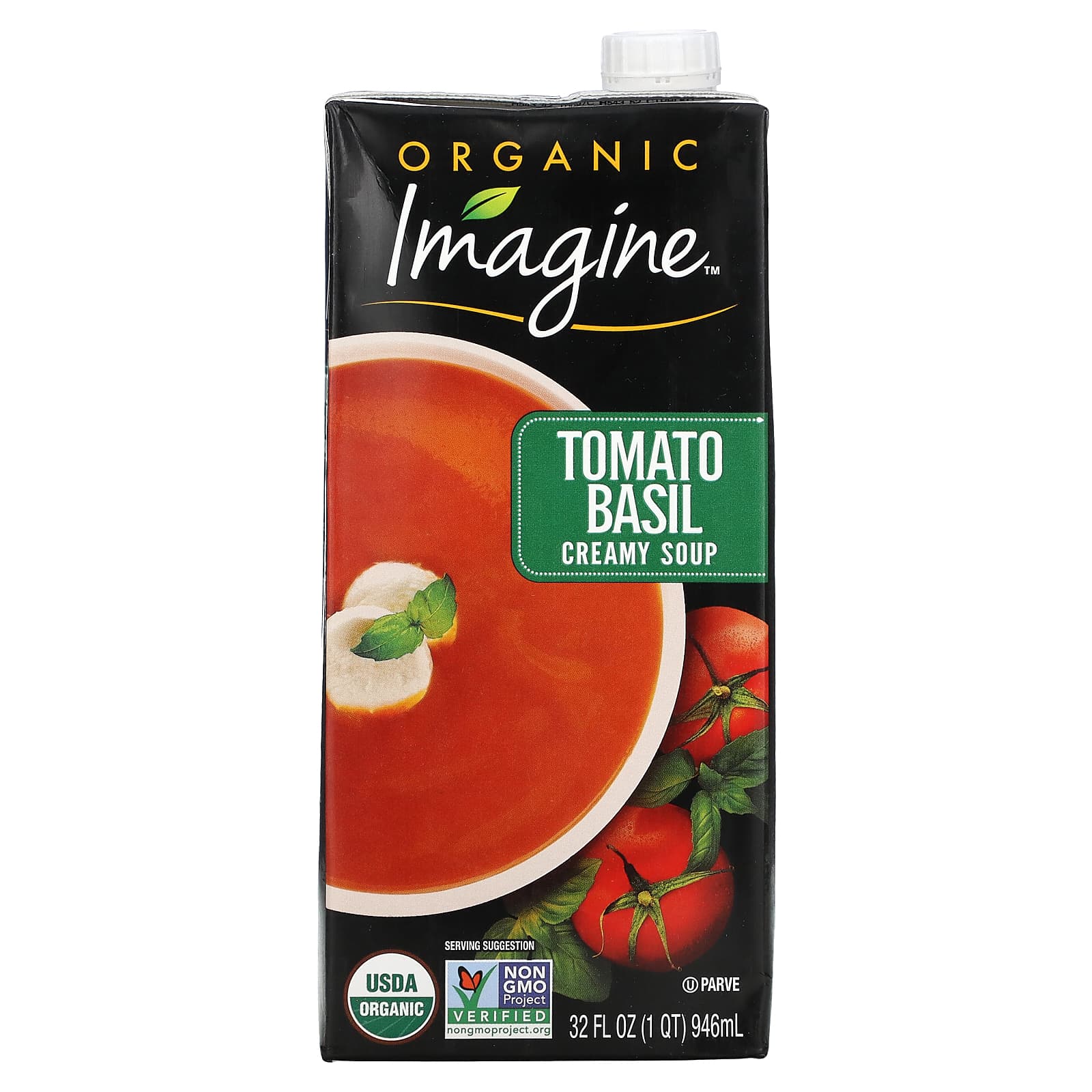 Imagine Soups-Organic Creamy Soup-Tomato Basil-32 fl oz (946 ml)