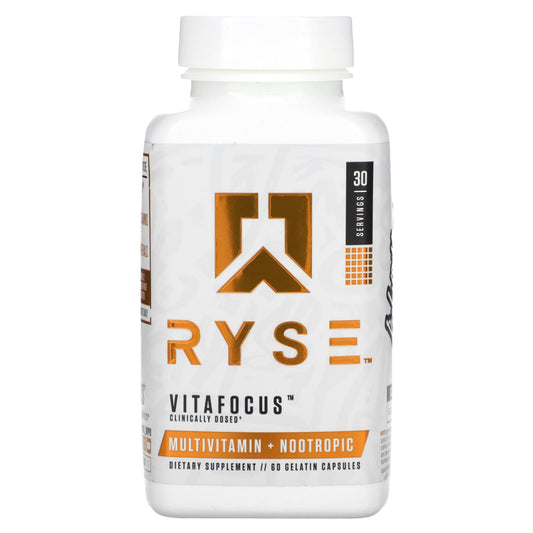 RYSE-Vitafocus-Multivitamin + Nootropic-60 Gelatin Capsules