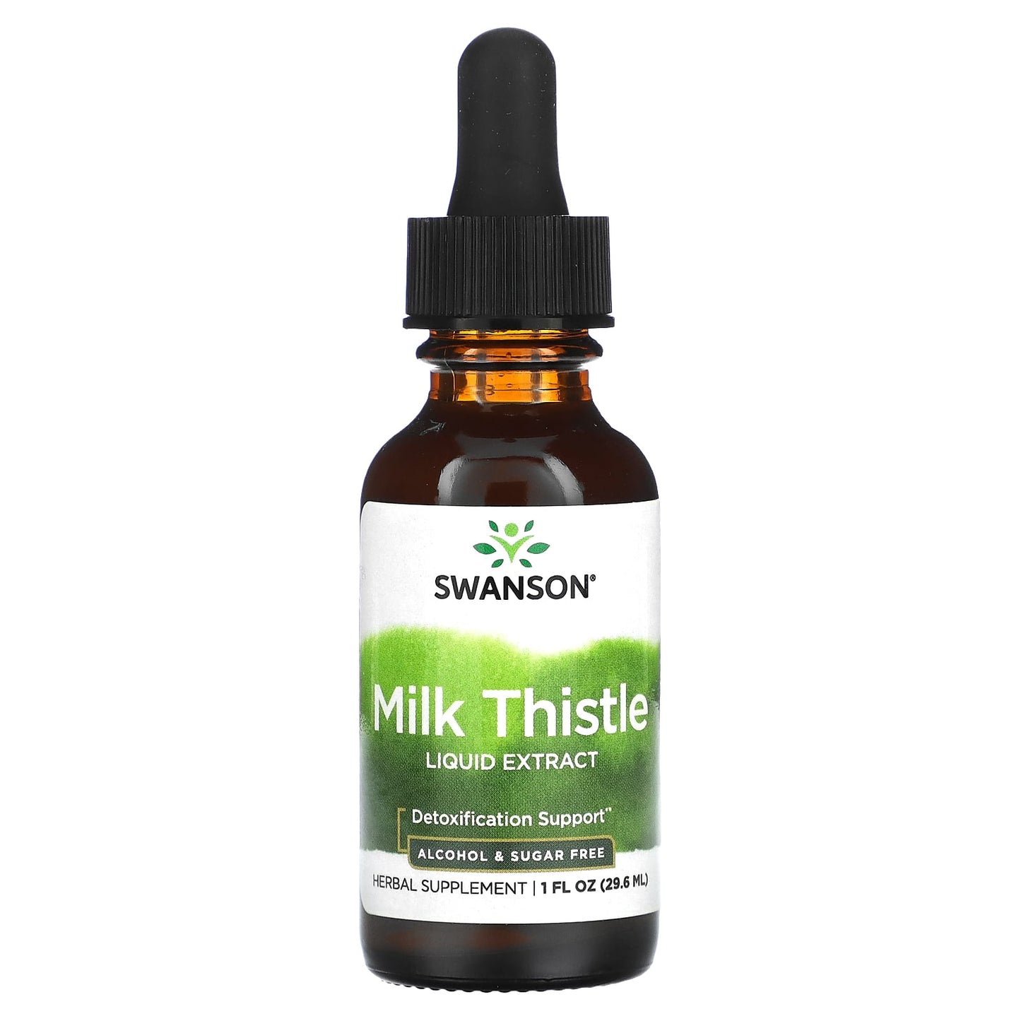 Swanson-Milk Thistle Liquid Extract-Alcohol & Sugar Free-1 fl oz (29.6 ml)