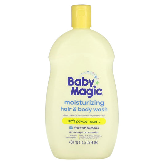 Baby Magic-Moisturizing Hair & Body Wash-Soft Powder -16.5 fl oz (488 ml)