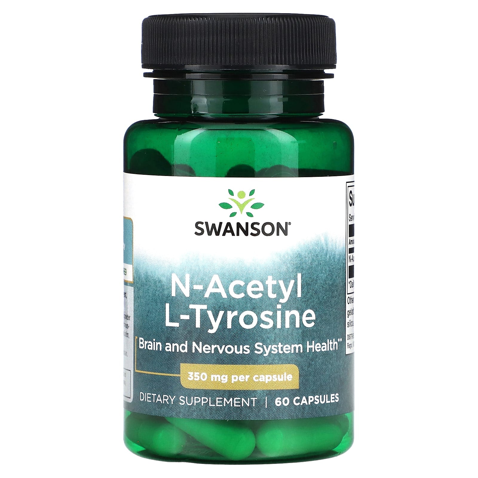 Swanson-N-Acetyl L-Tyrosine-350 mg-60 Capsules