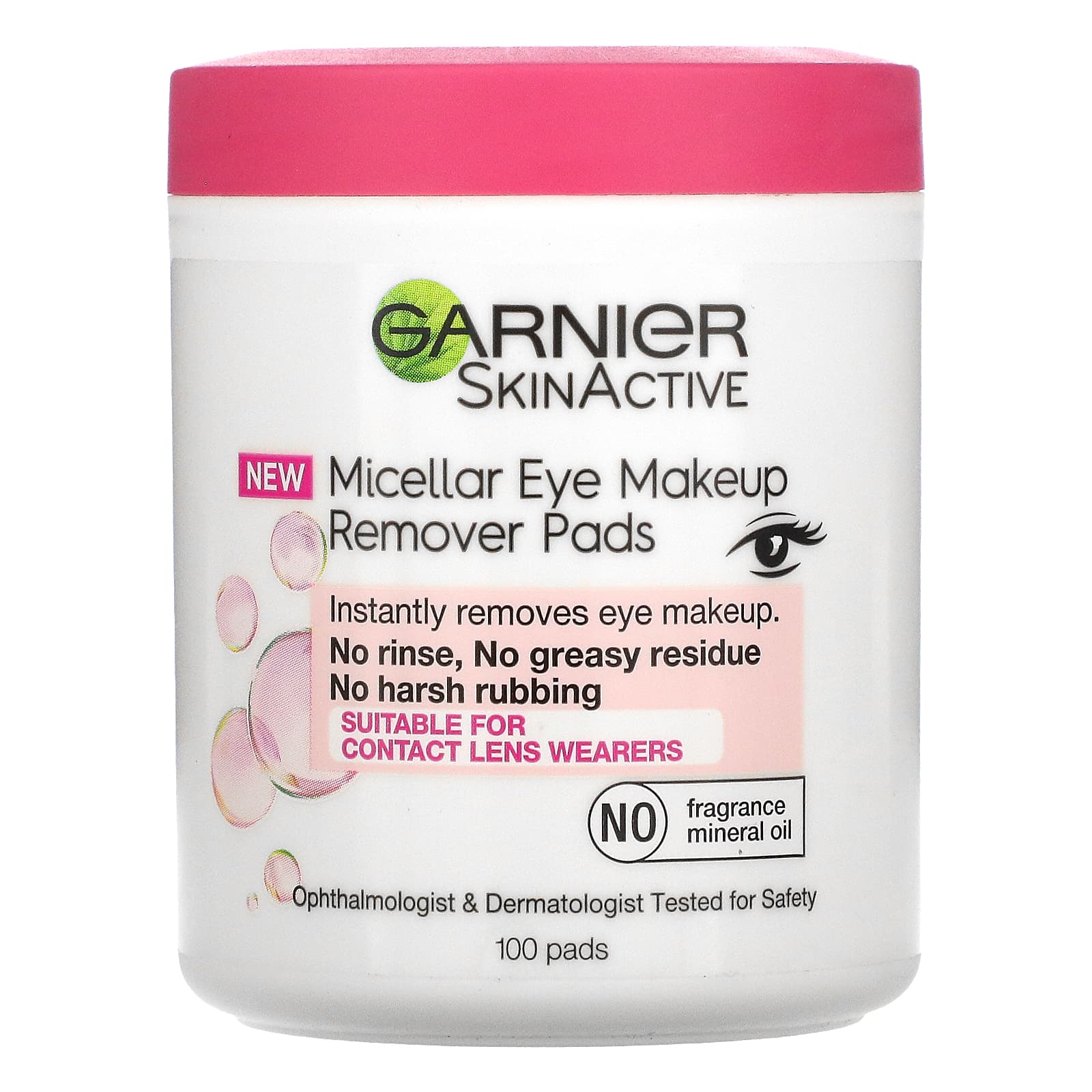 Garnier-SkinActive-Micellar Eye Makeup Remover Pads-100 Pads