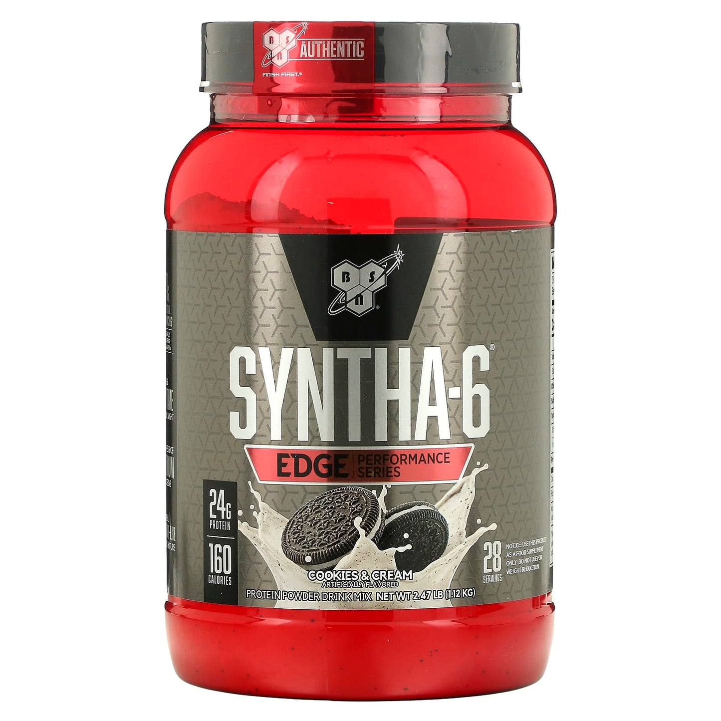 BSN-Syntha-6 Edge-Protein Powder Mix-Cookies & Cream-2.47 lb (1.12 kg)