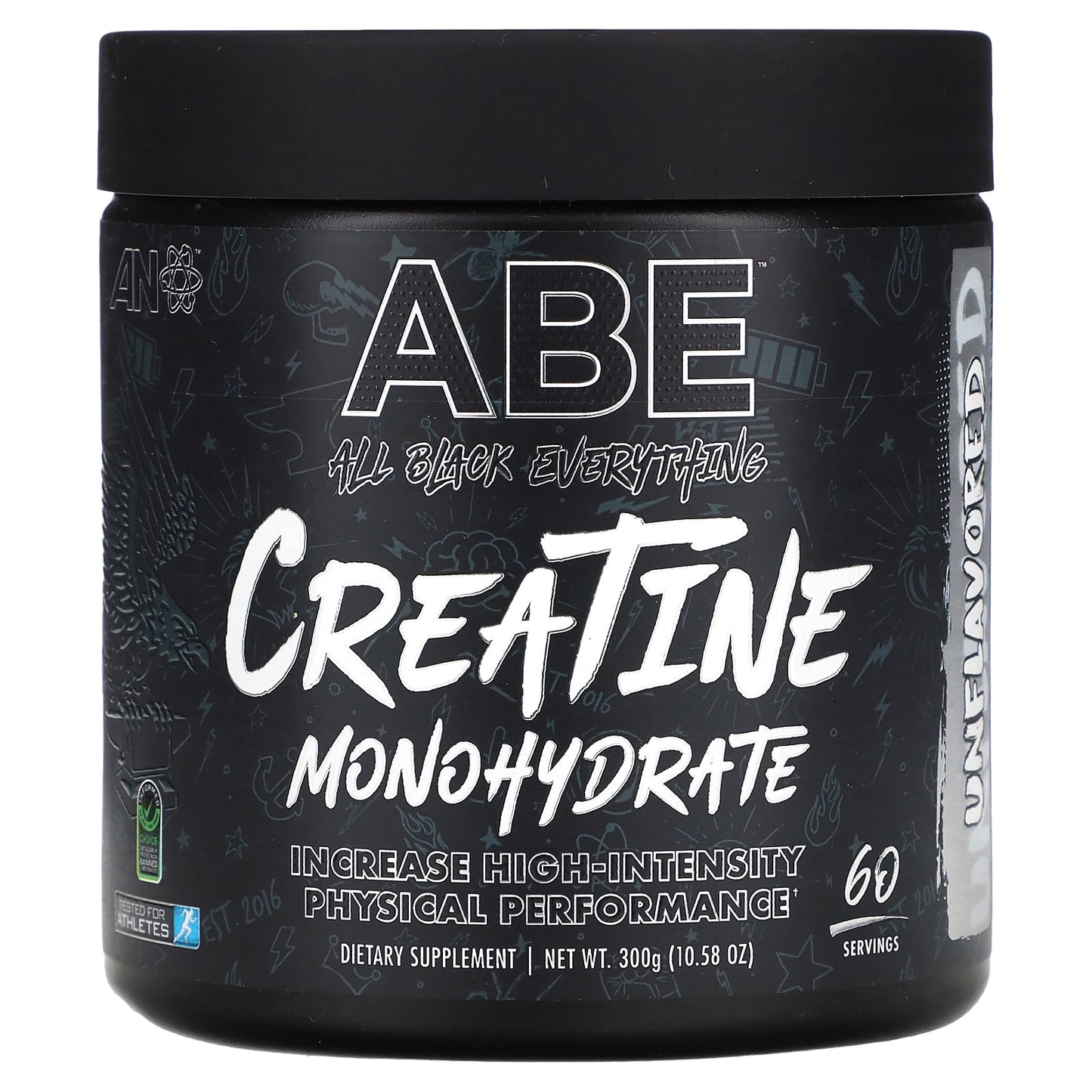 ABE-Creatine Monohydrate-Unflavored-10.58 oz (300 g)