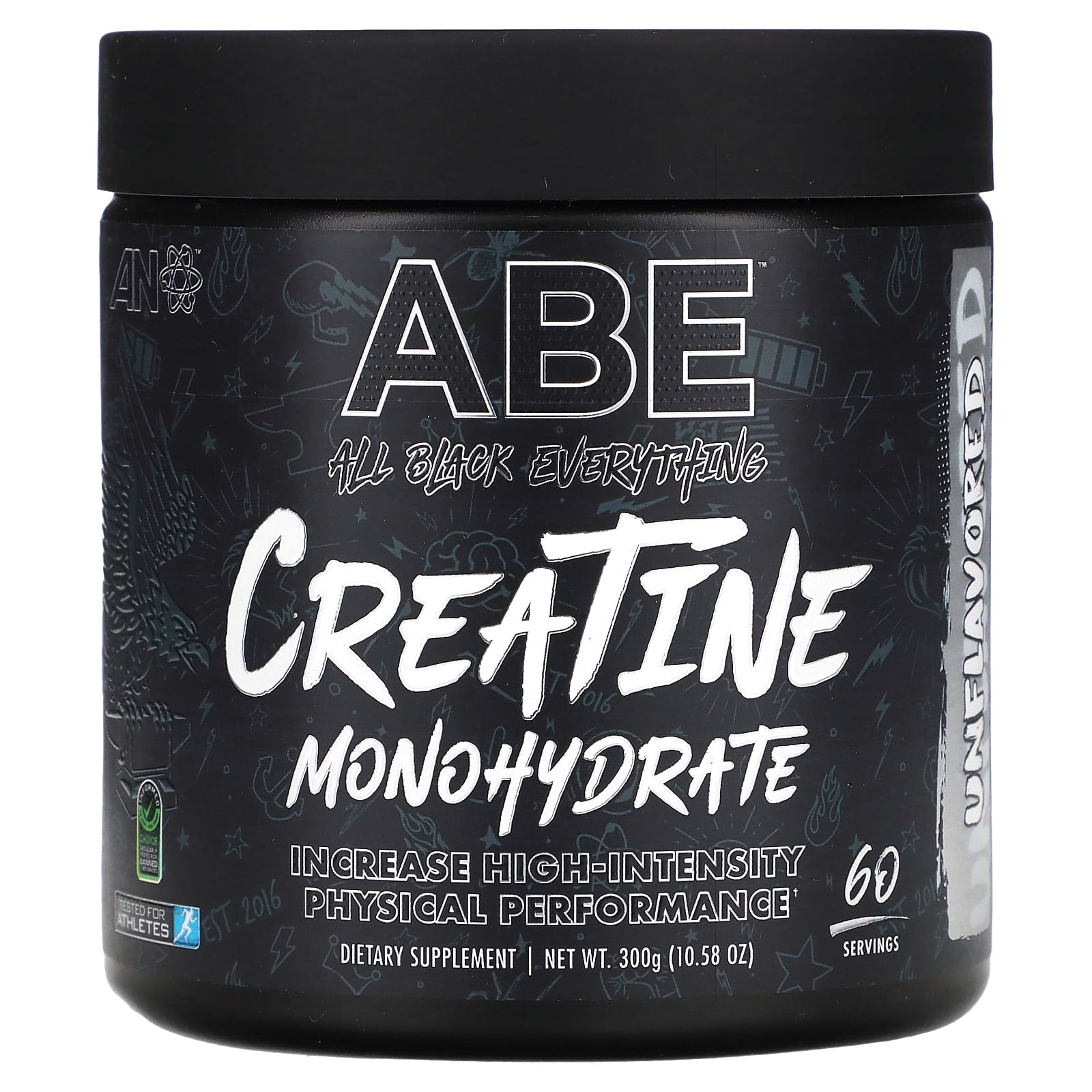 ABE-Creatine Monohydrate-Unflavored-10.58 oz (300 g)