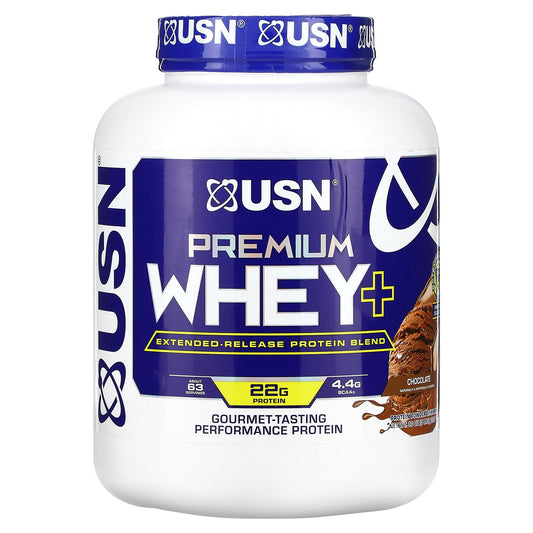 USN-Premium Whey+-Chocolate-5 lbs (2,267 g)