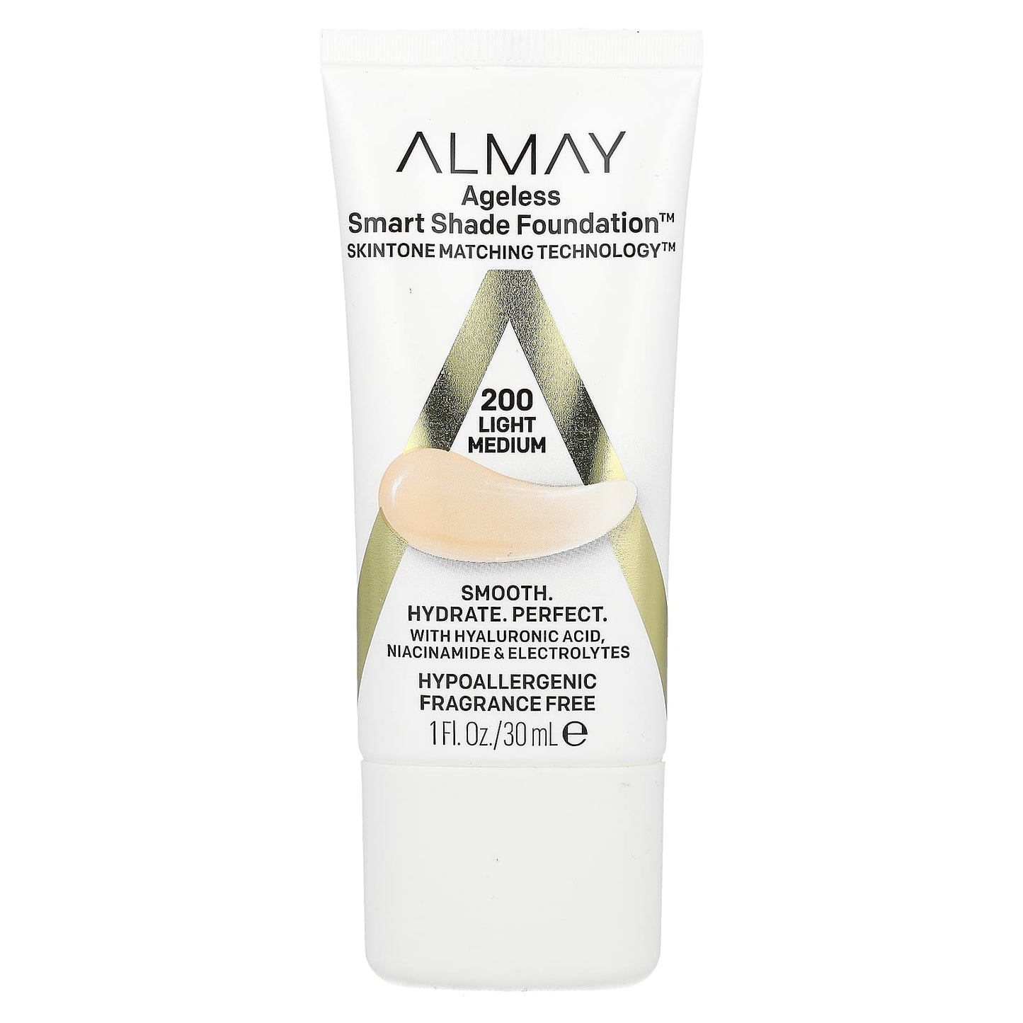 Almay-Ageless Smart Shade Foundation-200 Light Medium-1 fl oz (30 ml)